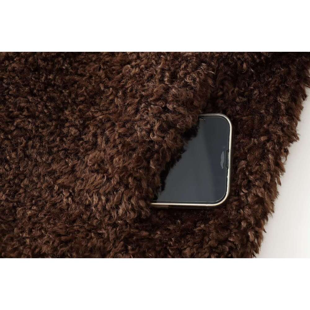 shanshi fur coat women cow horn buckle imitation fur women's style new hooded single row jacket