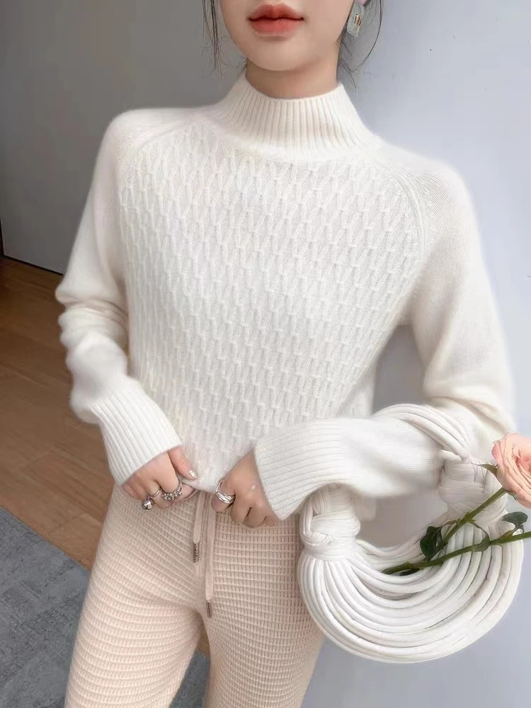 Womens Cashmere Sweater 100% Cashmere Sweater Womens Sweater Knitted Womens Pullover Autumn/Winter Cashmere Sweater 241113