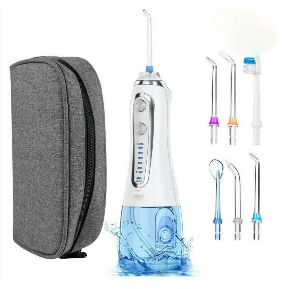 shanshi Portable Rechargeable Pick Teeth Cleaner 3 Modes Cordless Tooth Rotatable Usb Water sser