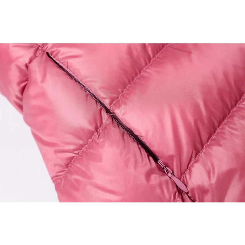winter womens down jacket Changbai duck down jacket ultra-thin casual inflatable ultra-thin detachable hooded jacket womens 241113