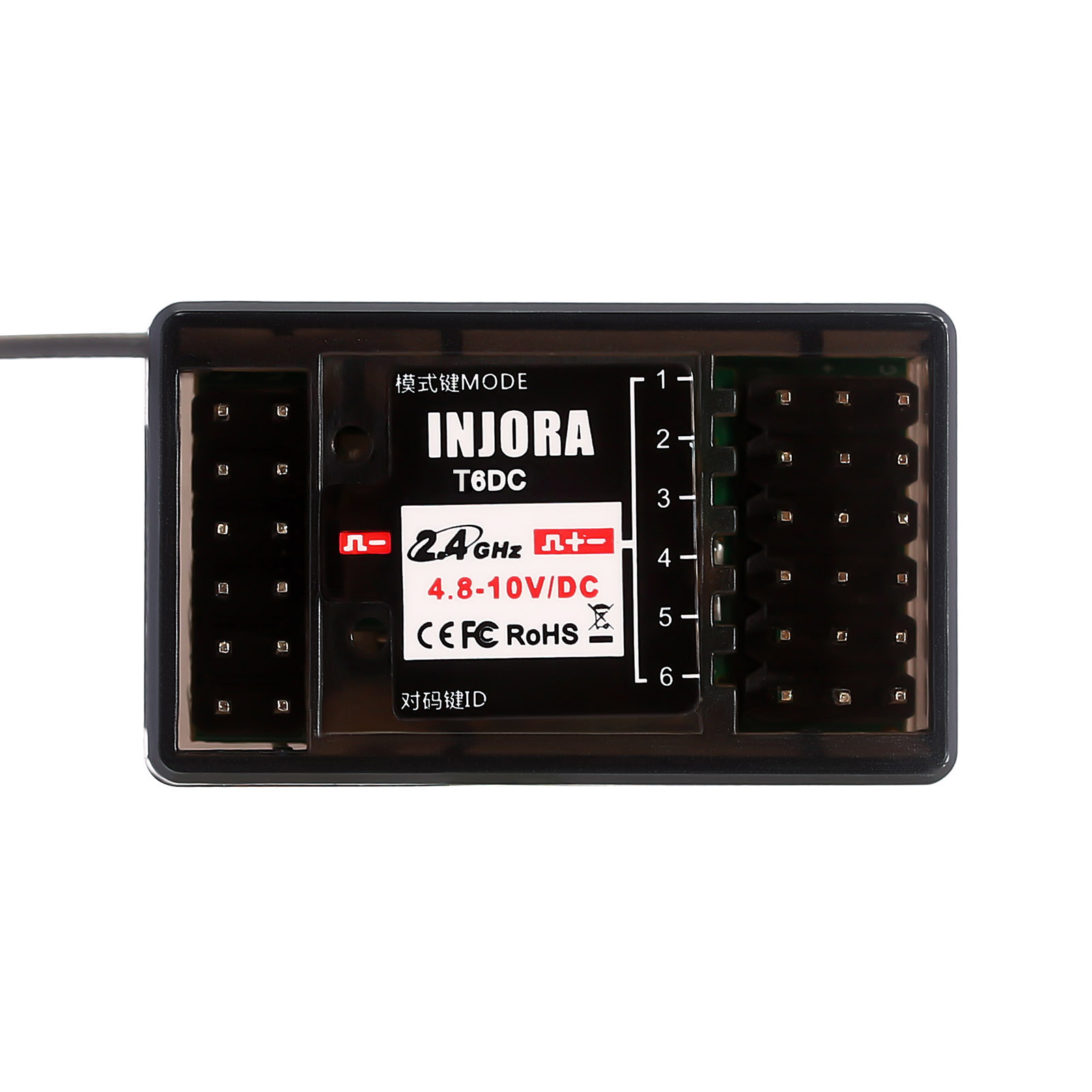 INJORA 6CH 2.4GHz Receiver for INJORA T6DC T6DCG RC Transmitter Controller