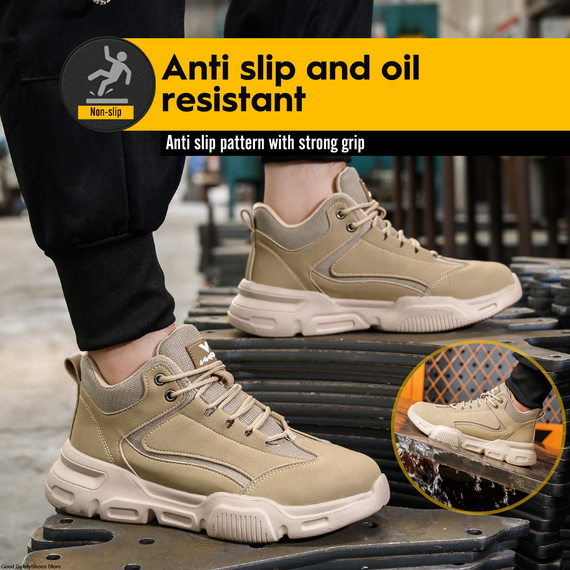 Men Puncture-Proof Women Shoes With New Steel Toe Sneakers Lightweight Indestructible Work Safety Boots Male e621