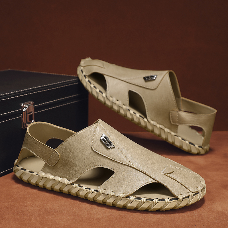 Mens Sandals Casual Outdoor Summer Shoes Beach Slippers Comfort Slides Walking Leather Fashion Designer Flip Flops ddmythur ddmythur ddmythur