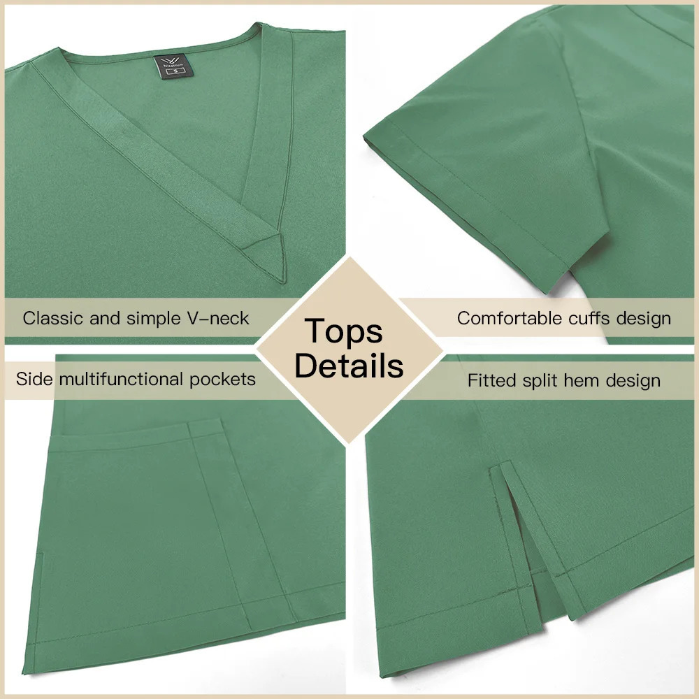 Wholesale Pet Veterinary Scrubs Women Uniforms Hosipital Nurse Work Suits Dental Clinic Nursing Costume Health Service Workwear 241112