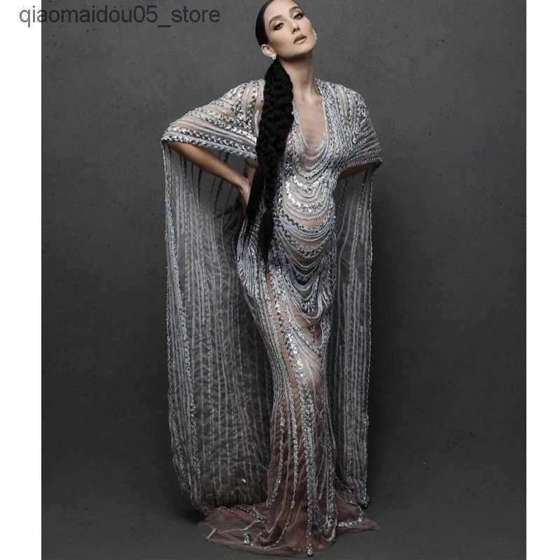 Maternity Dresses Pregnant woman photography props dresses and photos of pregnant women. Set long dress sexy goddess sparkling rhinestone sequin corne