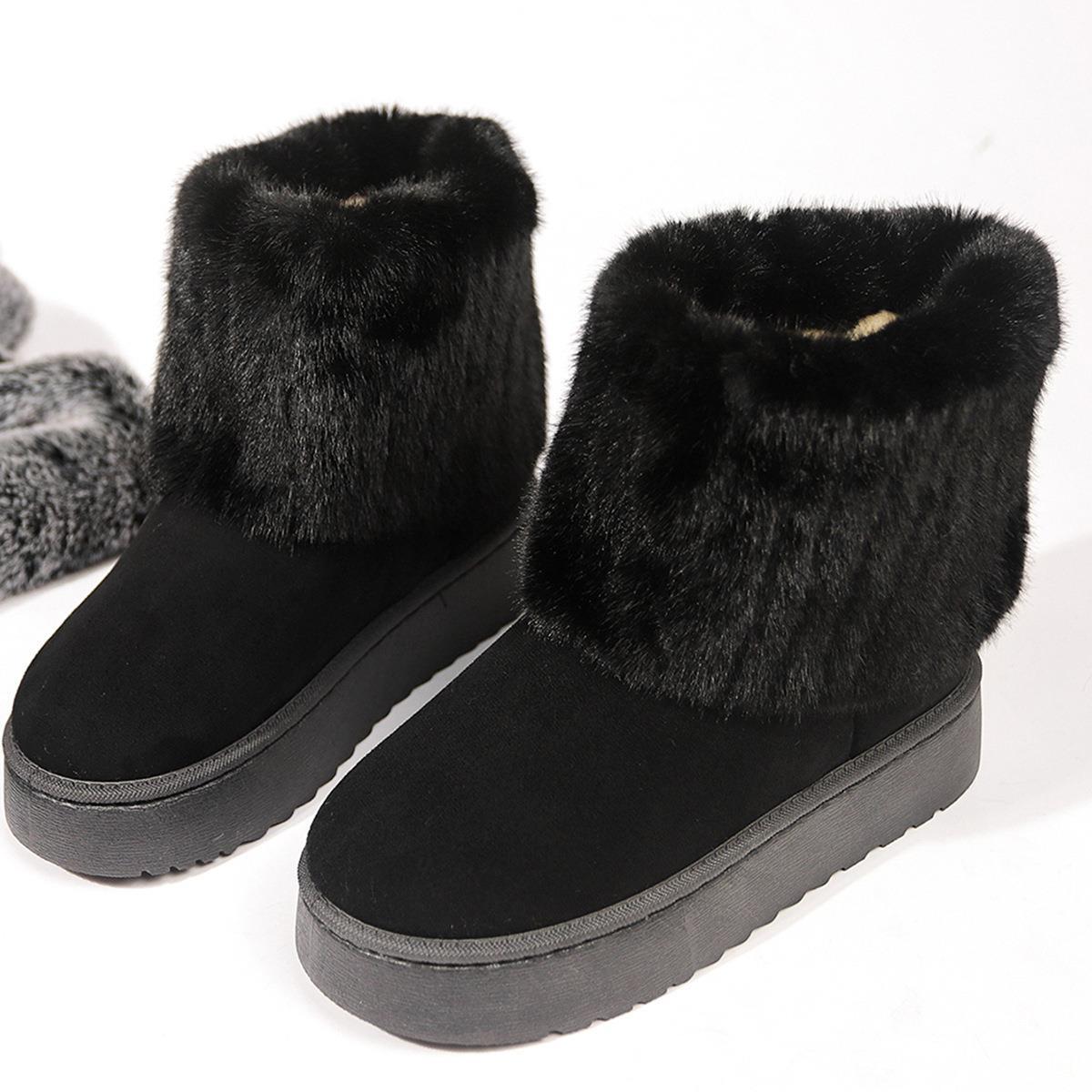 2025 Fashion Boots for Women Brown Non-Slip Snow Boots Winter Booties Female Ladies Girls Casual Shoes