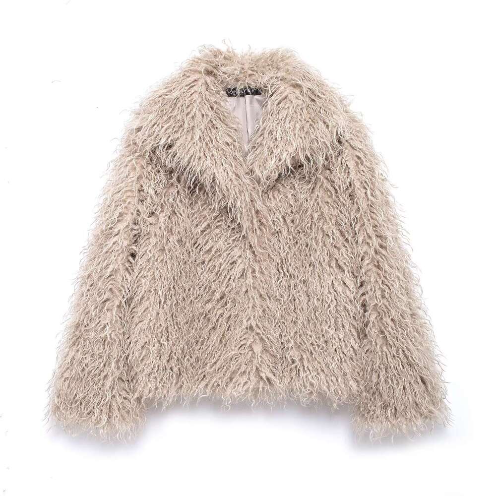 shanshi fur coat women Winter New Women's Fashion Short and Versatile Fur Coat