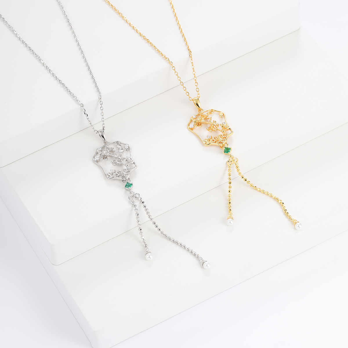Sier Sterling S Necklace HAIKE Original Chinese Style Pufan Element Neckchain Elegant Dignified Fashionable Personalized smile