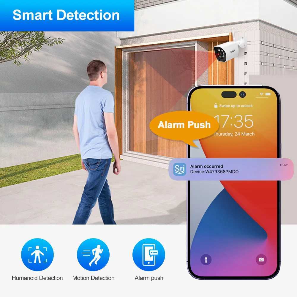 IP Cameras SriHome SH034 5MP PTZ IP Camera 2.4G+5G Human Detection Audio Security Video Surveillance Camera HDR Len Cam 24413