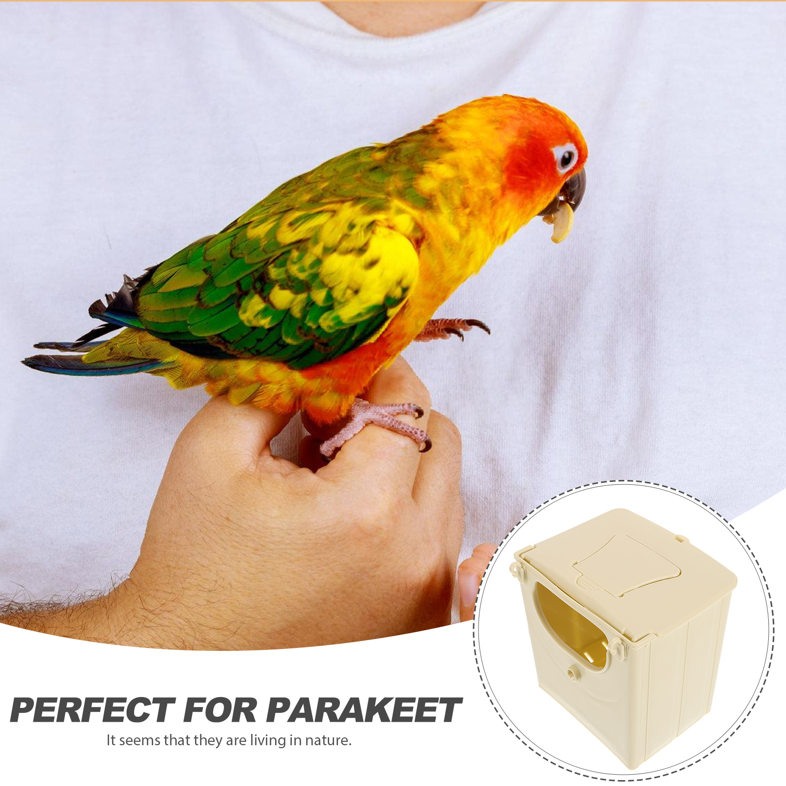 4Pcs Parakeet Nest Box Practical Nesting Box Bird Breeding Box Bird Cage Hanging Box