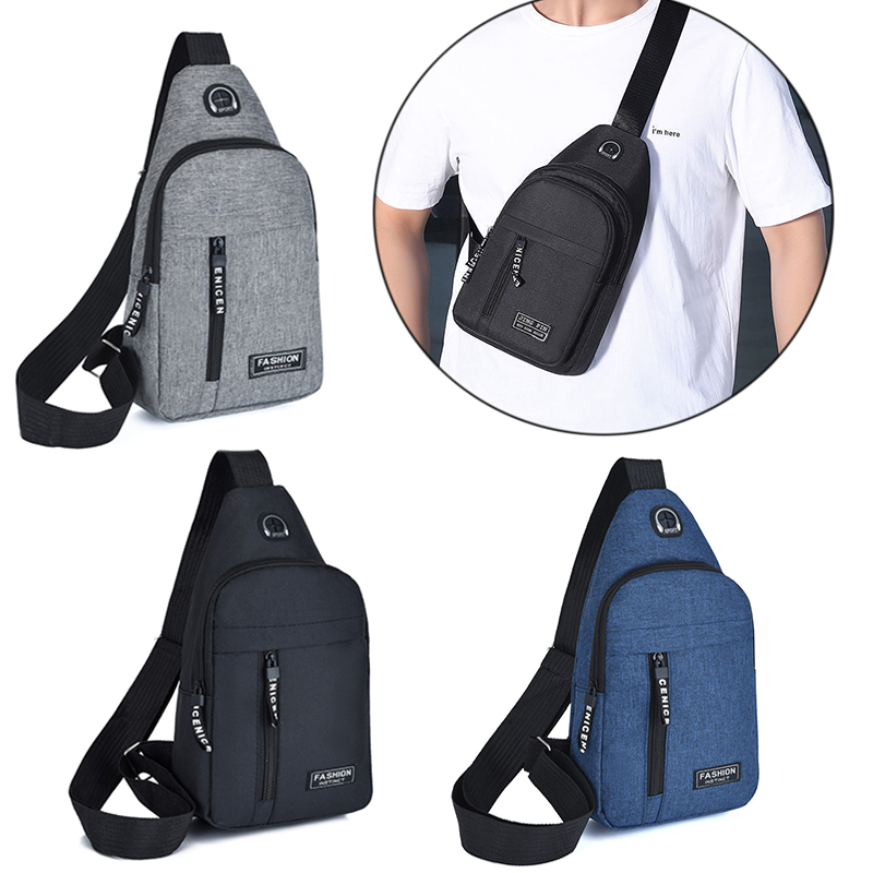 Bags Shoulder New Men Chest Bag Multifuncional Crossbody Bags Travel ddmysmile Sling Bag Smile
