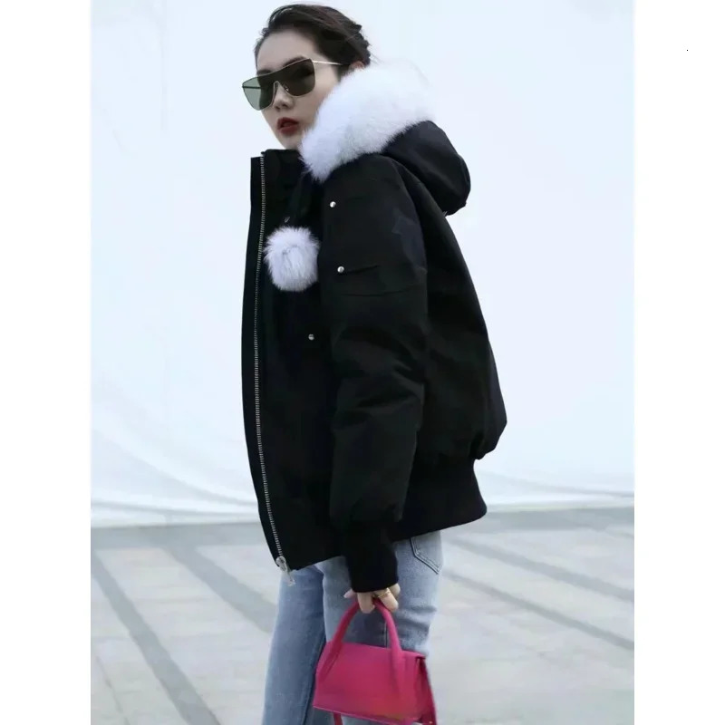 MO * SE KNUCKL * S Womens Winter Jacket Thick Zipper Down Jacket 90 Goose Down Fashion Casual Womens Winter Jacket 241112