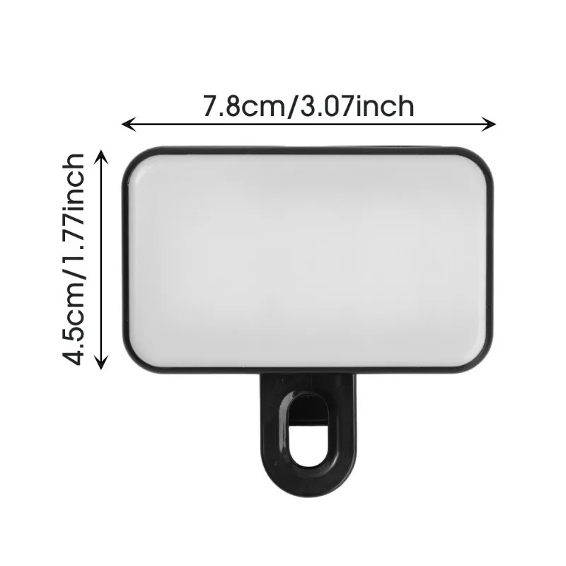 Rechargeable Mobile Phone Flashes LED Computer Selfie Lights Adjustable 3 Light Modes for IPad Camera Laptop Protable Lamp Clip