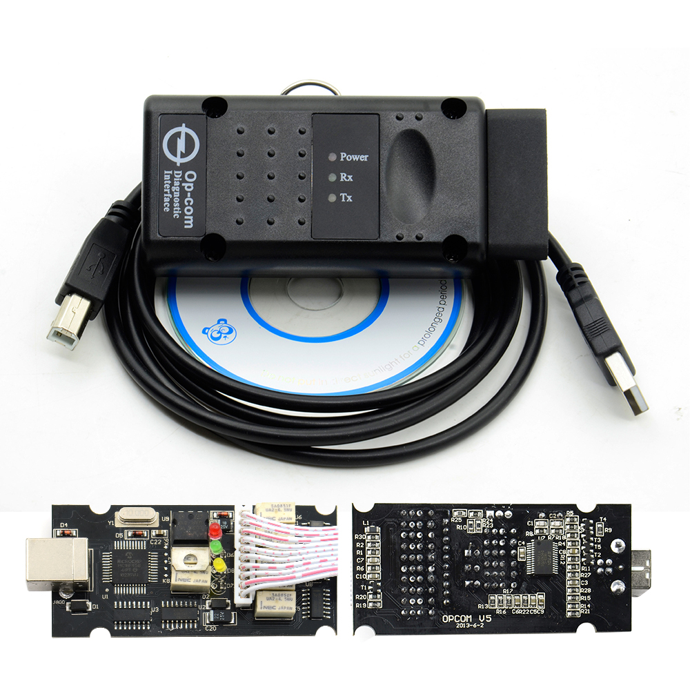 OP COM for Opel V1.99 OBD2 OP-COM Car Diagnostic Scanner Real PIC18f458 OPCOM for OpeL Flash Firmware