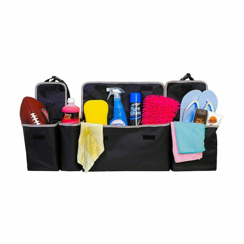 1/2PCS Universal Car Rear Seat Hanging Storage Bag Auto Waterproof Storage High Capacity Pocket Shape Seat Back Organizers Trunk