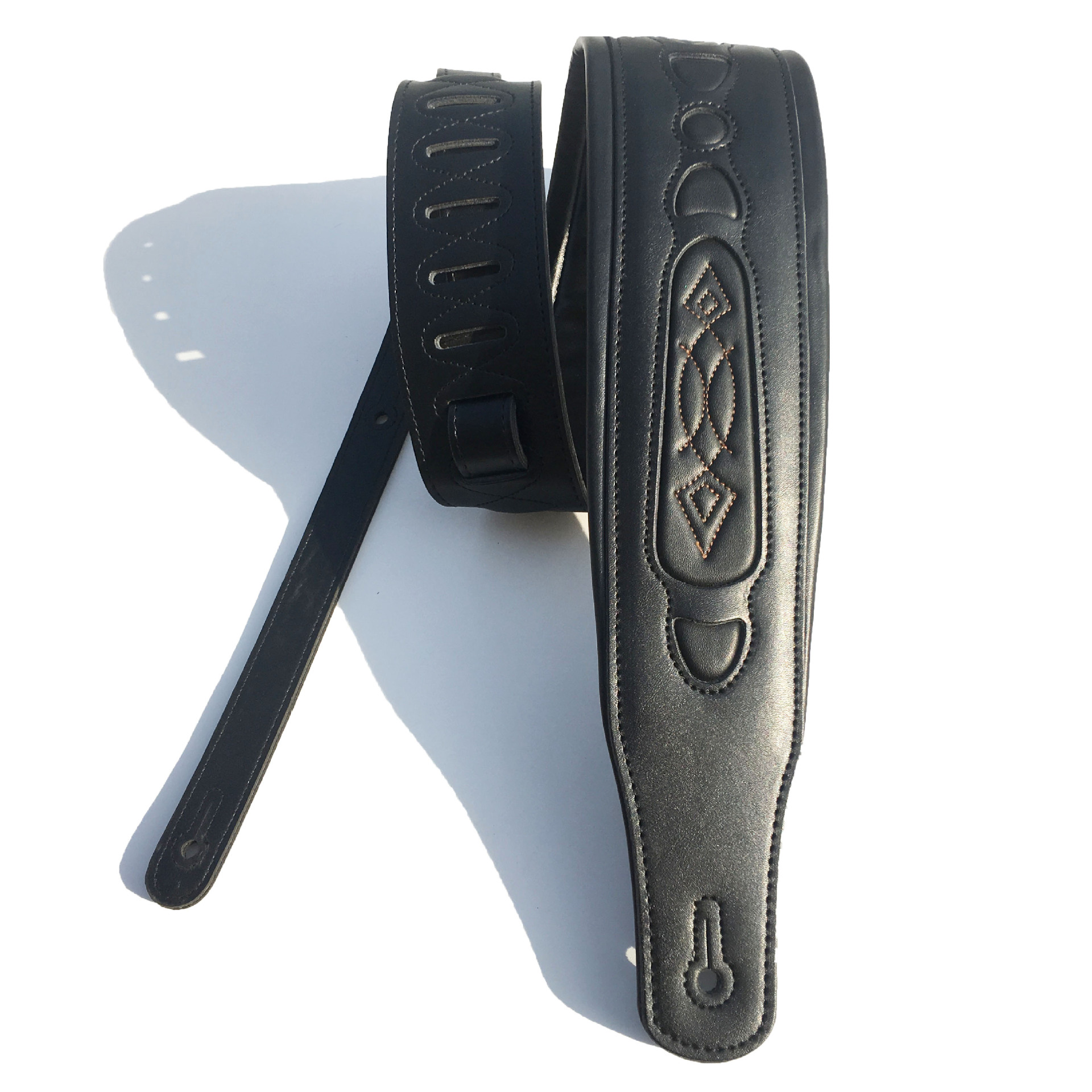 Strap Guitar Adjustable Leather Soft Widen Thicken ddmysmile Durable Shoulder Belt For Electric Acoustic Bass Wooden Guitar 2 Color Option Smile