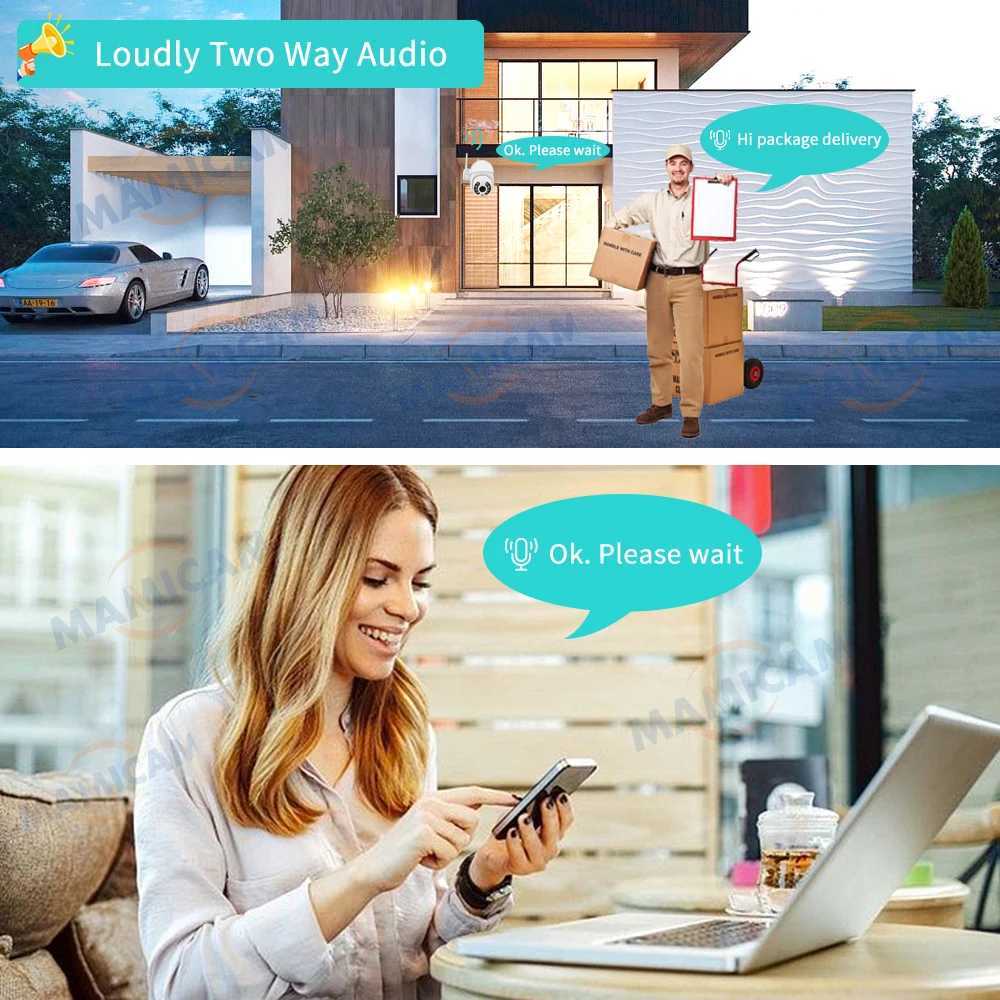 IP Cameras 5MP 4G SIM Card Surveillance Camera PTZ 1080P HD Wireless WIFI Outdoor Security Dome Camera CCTV P2P Auto Tracking ICSEE 24413