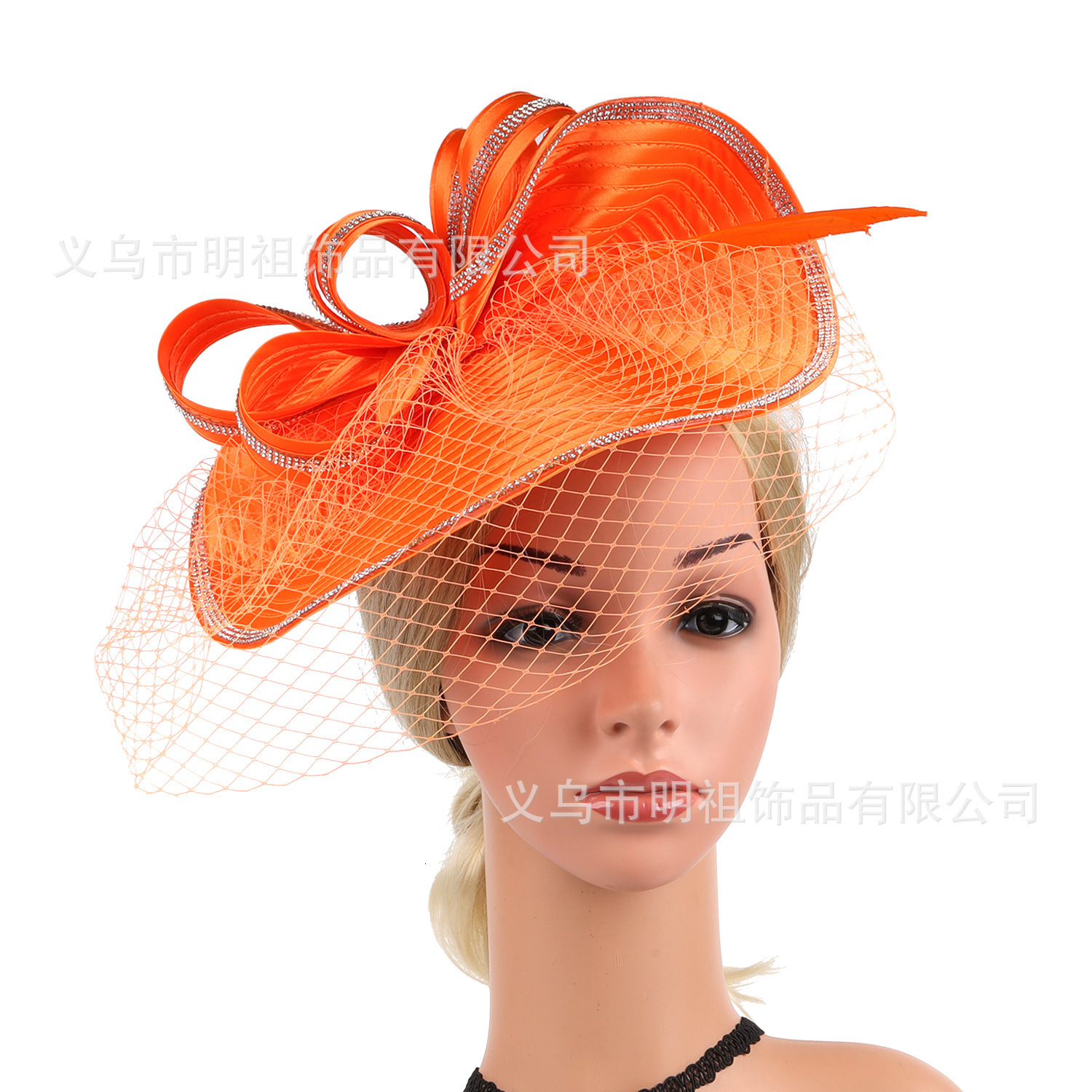 Perfect Most Satin Cloth Church Hat Deluxe Unique Pography Wedding Hat Fancy Formal Flower Fascinator Top Hat Female 240625