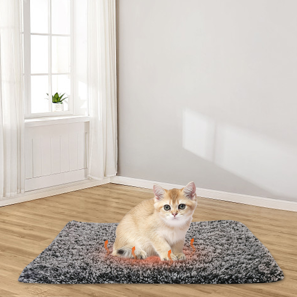 Self-Warming Bed Self-Heating Pet Warming Washable Cat Warmer Mat Soft Thickened Blanket Pad for Indoor Outdoor Pets