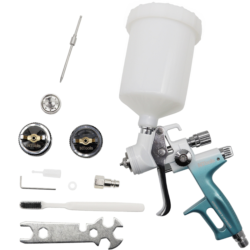 New 1.3mm Air Spray Gun with 1.8mm Nozzle Kit Car Repair Spray Paint Gun Airbrush For Painting Car 4000B HVLP Air Paint Gun