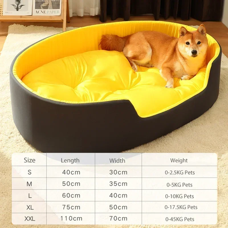 Pet Washable Double Sided Available All seasons Big Size Extra Large Bed House Sofa Kennel Soft Fleece Warm Bed S-XL