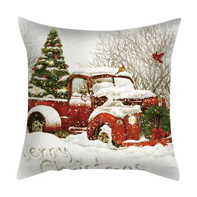 Christmas Box Throwing Holiday He Decorates Soft Cushion Cover Cojines Decorates Para Sof poszewki na Poduszki M241113
