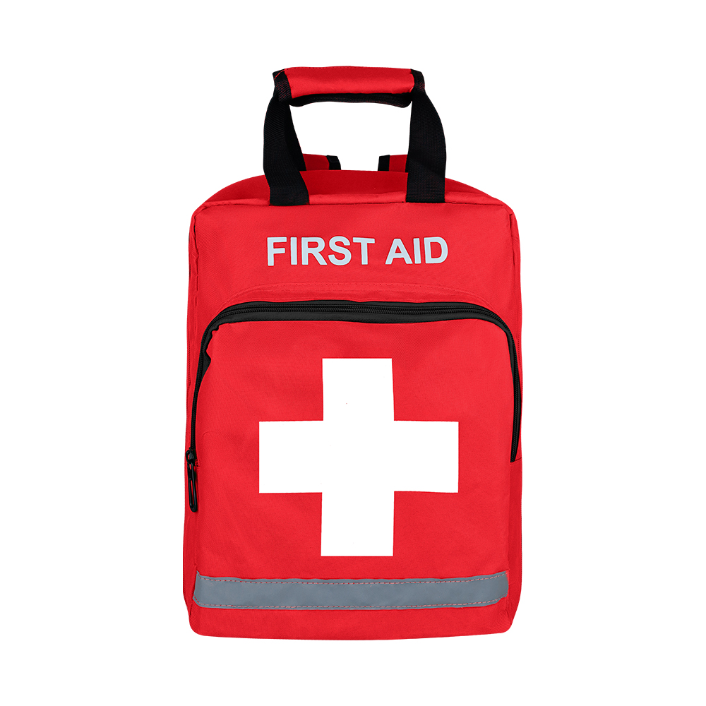 Backpack First Red Emergency Aid Bag Empty Medical First Aid Rucksack Treatment First Responder Back Pack Trauma Bags smile