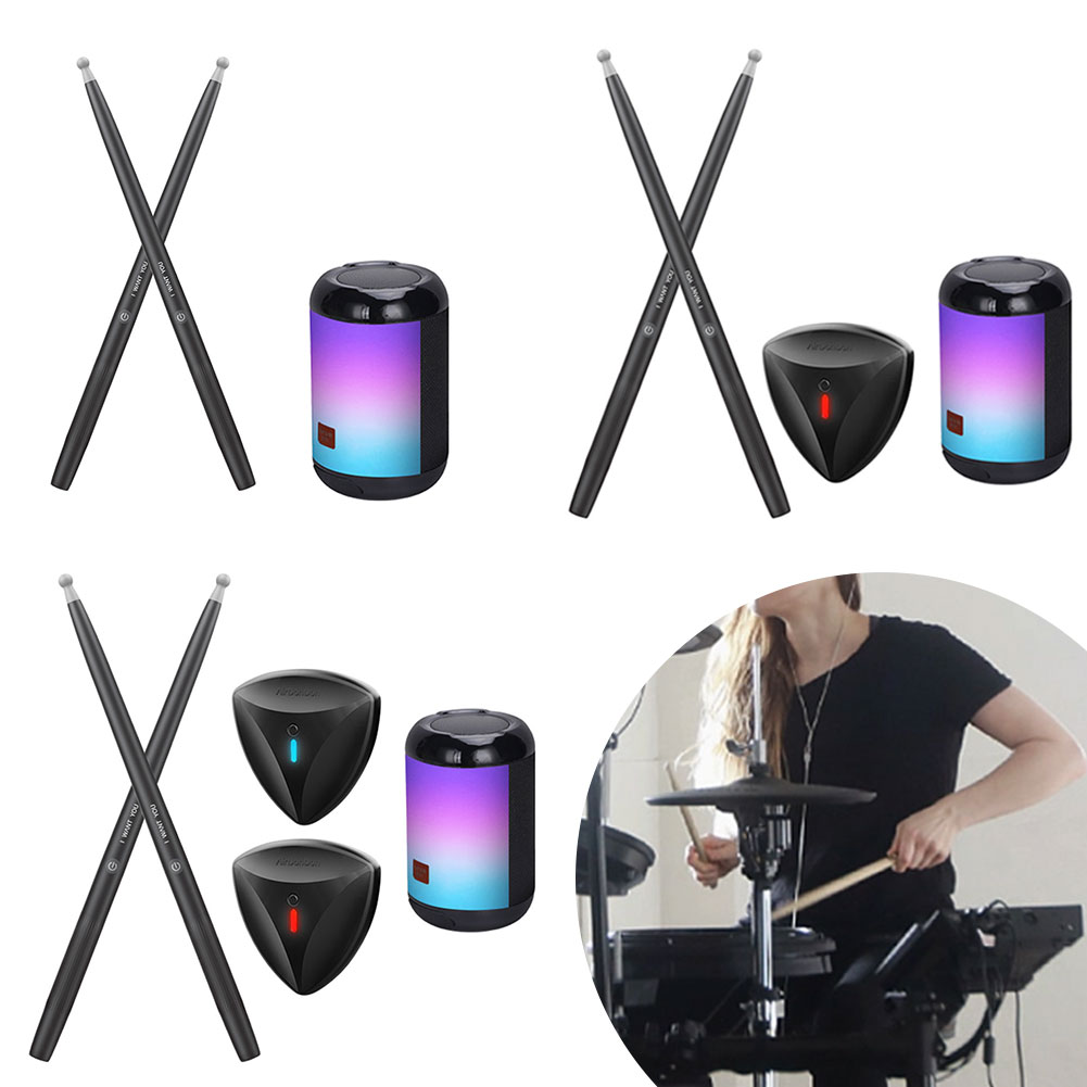 BT Electric Air Drum Set Pocketdrum with 3.5 Mm Headphone Jack for Beginners Kids Children Adults Practice for Adults Kids Gift