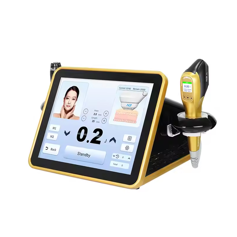 2-In-1 Hifu Machine neck lines elimination High Comfort shaping v-face skin revitalization body sculptures