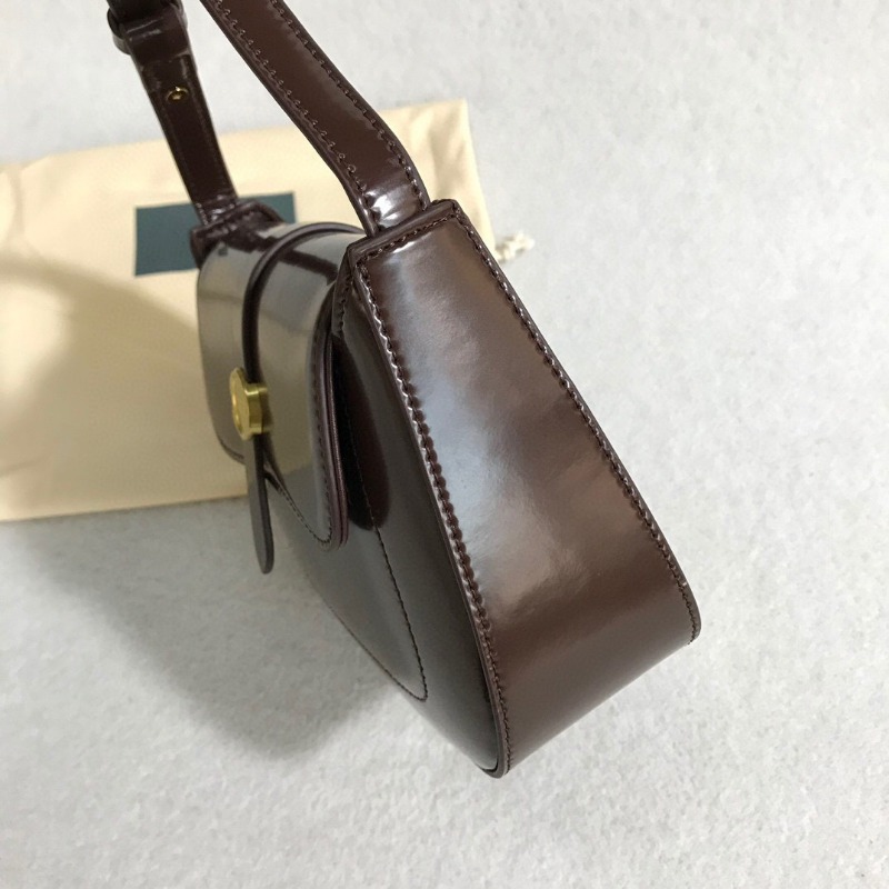 Simplicity Armpit Korean Urban Cowhide Bag Retro Senior Temperament Handheld Shoulder Slanting Cross Cowhide Women's Bags smile