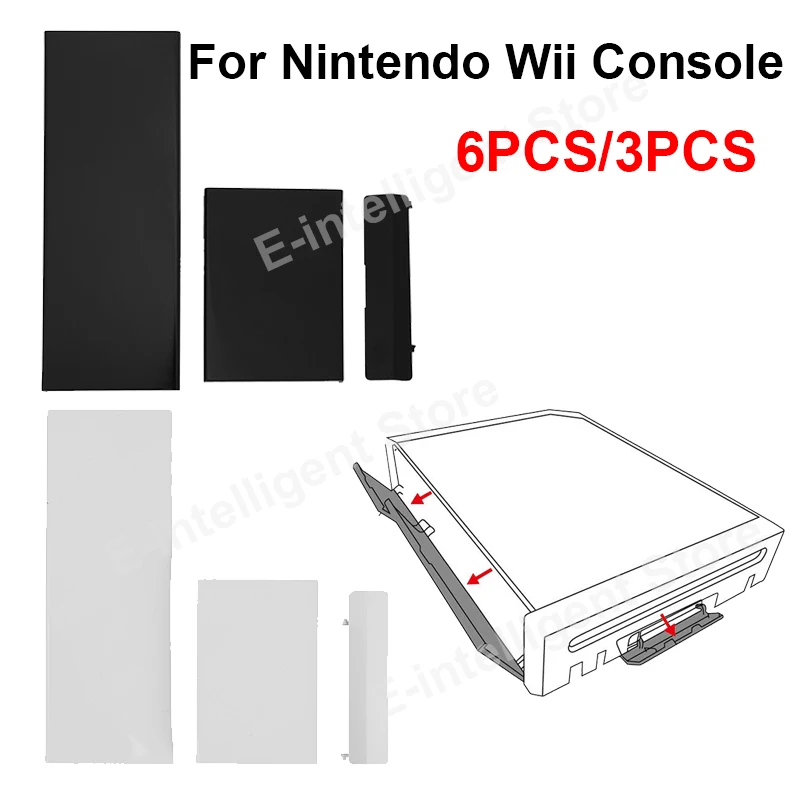 1 Card Memory 3 in Door Slot Cover Lids Replacement Memory Port Door Baffle Game Console Accessories Parts Fit for Nintendo Wii smile