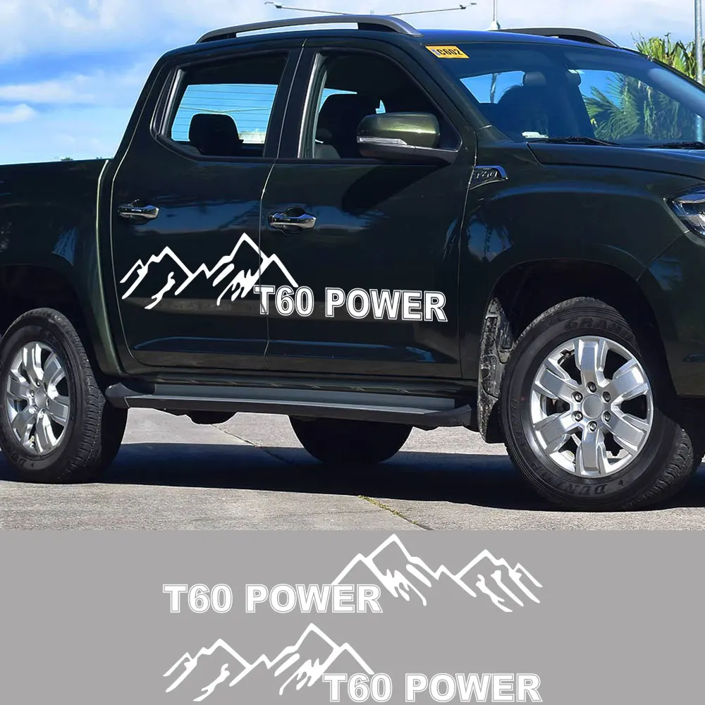 Side Pickup Stickers Door ddmysmile For Maxus T60 Power Truck Decor Covers Car Graphics Mountain Vinyl Decals Auto Tuning Accessories Smile