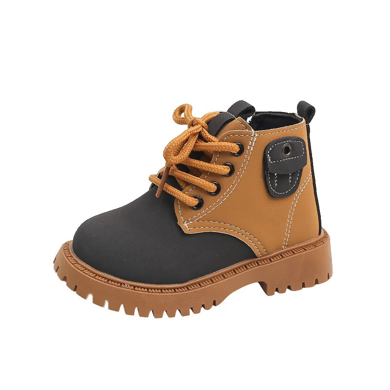 2024 Autumn Winter Baby Boots Toddler Fashion Ankle Kids Shoes Boys Girls Snow Children Soft Nonslip Short Boot 241112