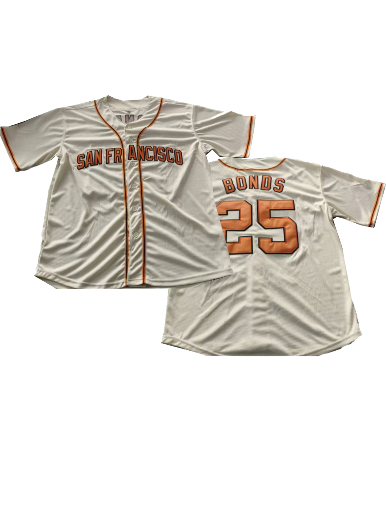 25 BONDS Embroidery Men's Comfy Short Sleeve V-neck Baseball Jersey for Training and Competition