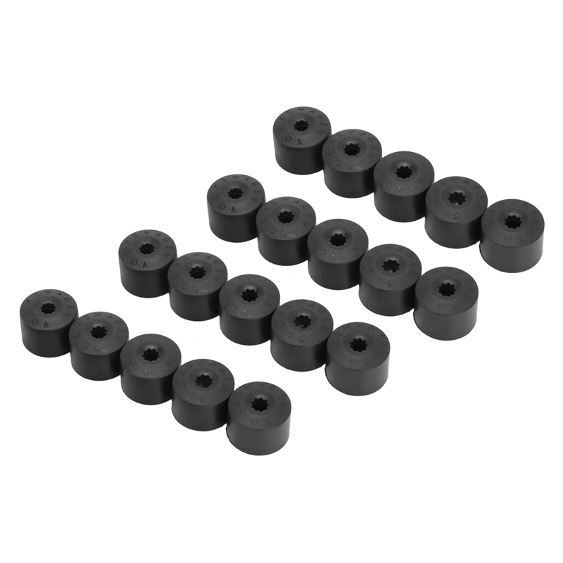 20 Wheel Nut Bolt Cover Cap 17mm For V o l k s w a g e n Golf MK4 Passat Audi Beetle