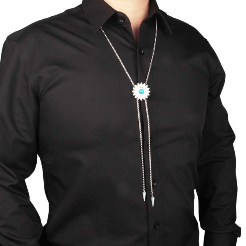 Tie Lariat Pendant Bolo Necklace ddmysmile Clavicle Chain Same Cool Chokers D46a Smile