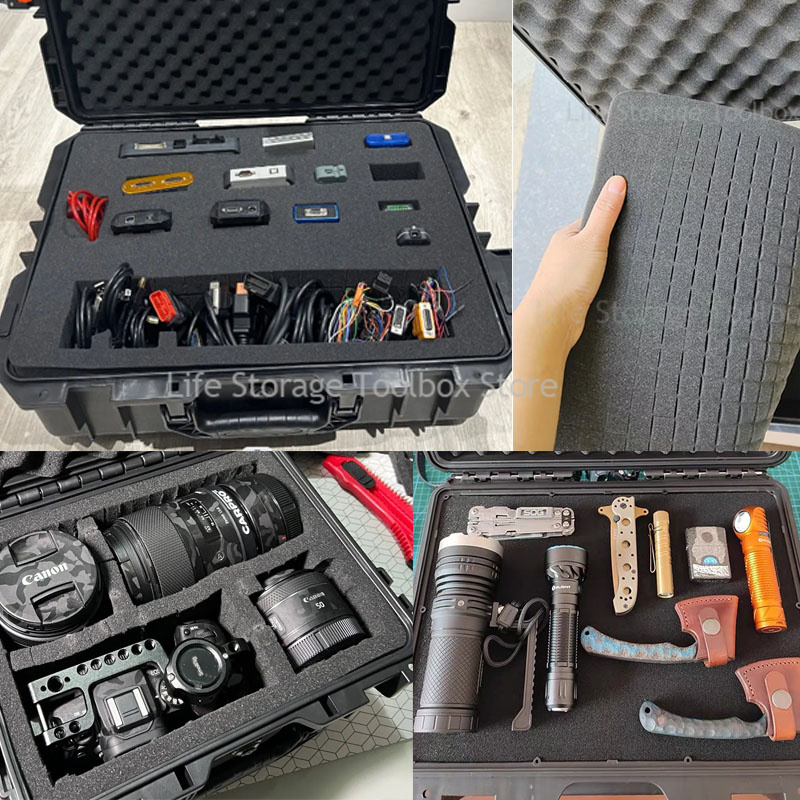 Toolbox Safety Instrument Tool Box Rigid suitcase Plastic Sealed Waterproof Toolbox Equipment Hard Case pelican case Suitcase