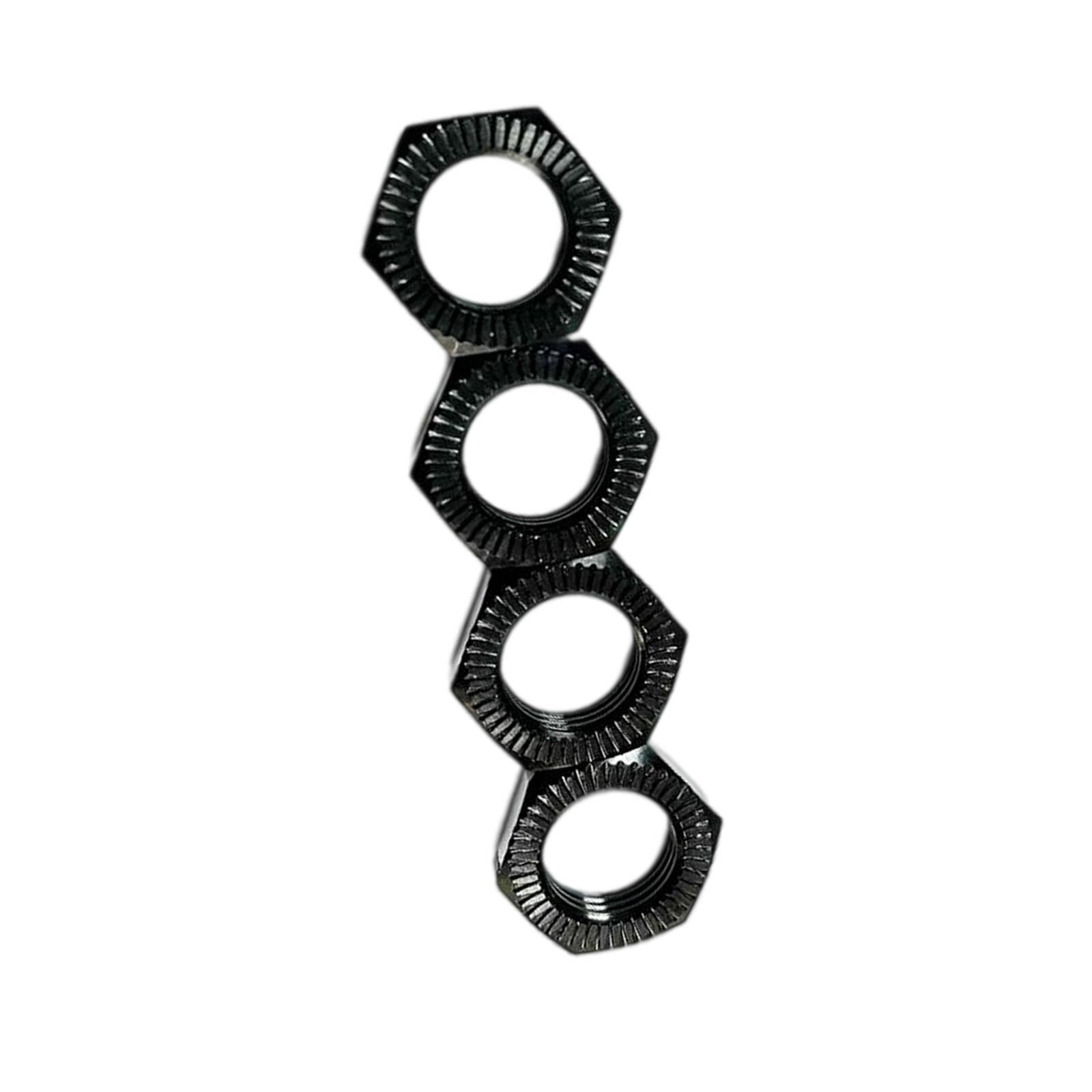 Set of 4 Hex Wheel Nut for 1 7 1 8 RC Vehicles Replacement Accessories Green