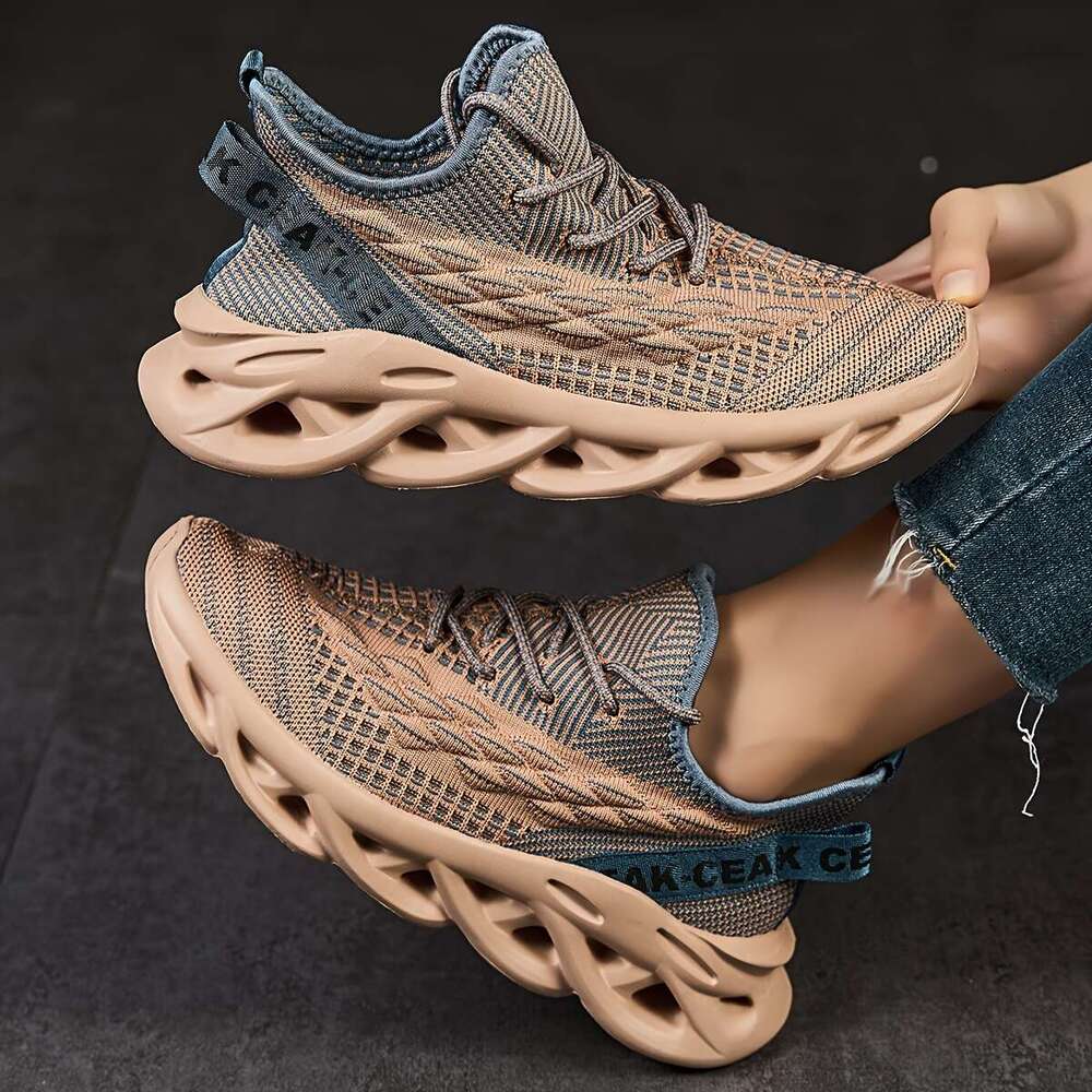 Women's Casual Sports Shoes, Breathable Low Top Running Sneakers, Trendy Lightweight Platform Trainers plus size