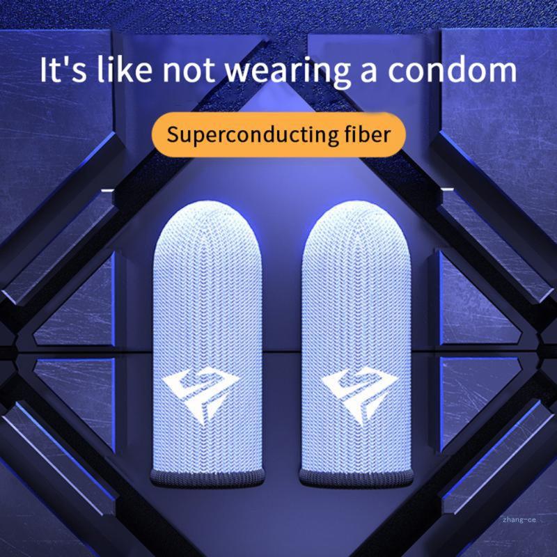 M5TD Sweatproof Finger Sleeve Breathable for Mobile Games, Finger Cover Game Controller Gaming Thumb Gloves