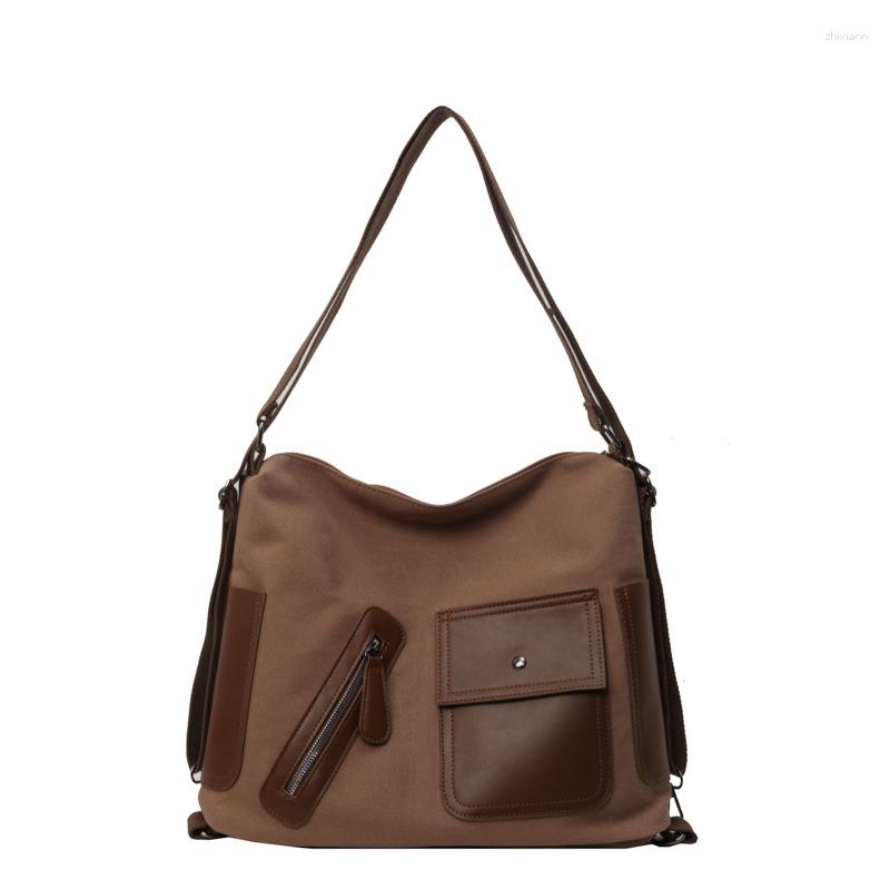 2025S designer Korean Style Canvas Tote Bag for Women - Large Capacity Shoulder Messenger Backpack Handbag shoulder women bag crossbody bag