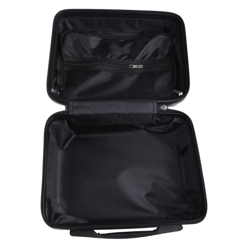 14inch Multifunctional Lady's Cosmetic for Case Travel Hand Lage Portable Carrying Makeup Bag Suitcase smile