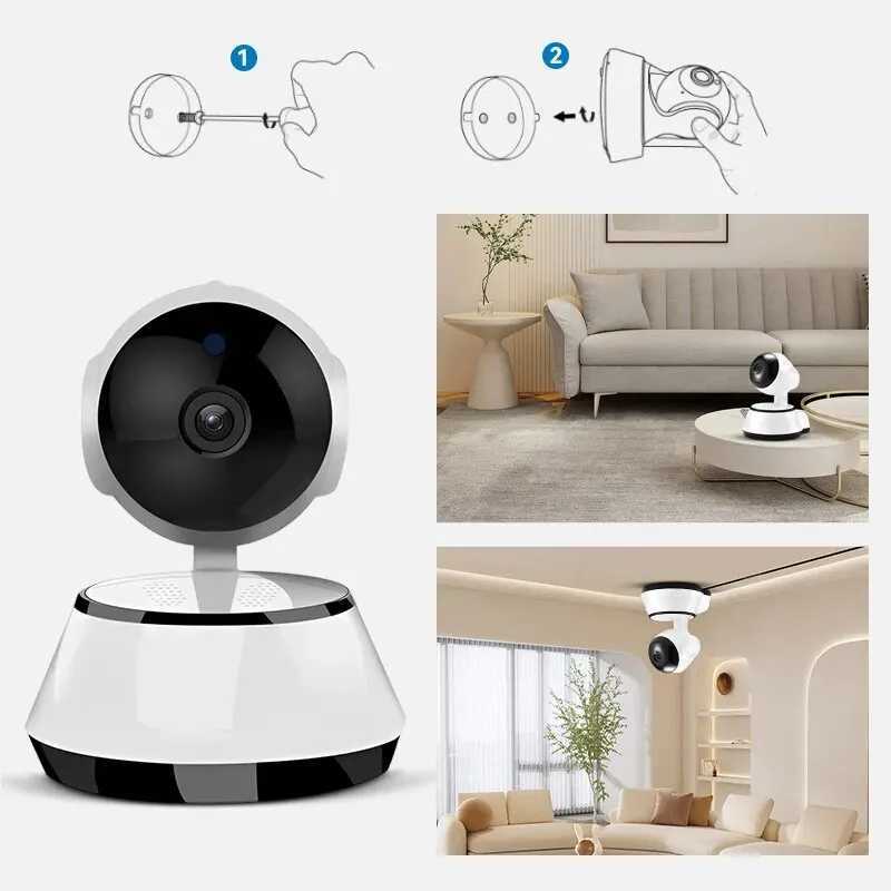 IP Cameras IP Camera HD Cloud Smart Home Wireless Intelligent Auto Tracking Of Human Surveillance Camera CCTV Network Wifi Camera 240413