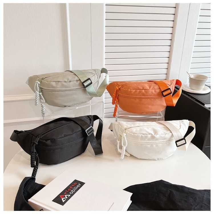 Mobile waist bag, simple trendy brand men's chest bag, lightweight single shoulder small backpack, women's casual sports crossbody bag