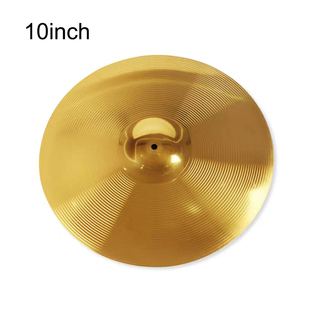 Brass Cymbals Practical New Cymbal ddmysmile 1Pc 8/10/12/14/16Inch Brass Golden Melodious Sound Well-Made Cymbals Beginners Smile