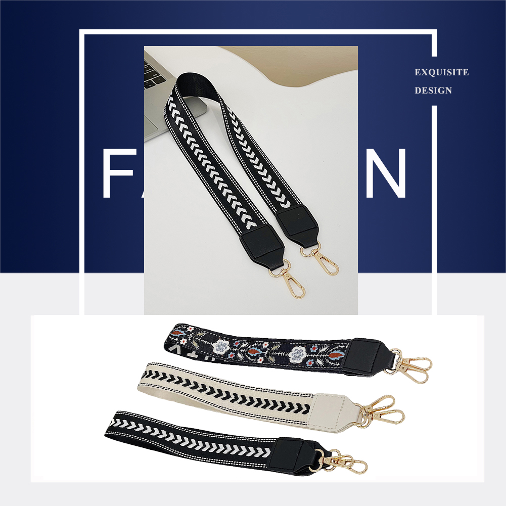 Bag Strap Shoulder 70Cm Belts Detachable Women Handles Bag Strap ddmysmile Belts Metal Hook Antiskid Soft Polyester Decorative Accessories Smile