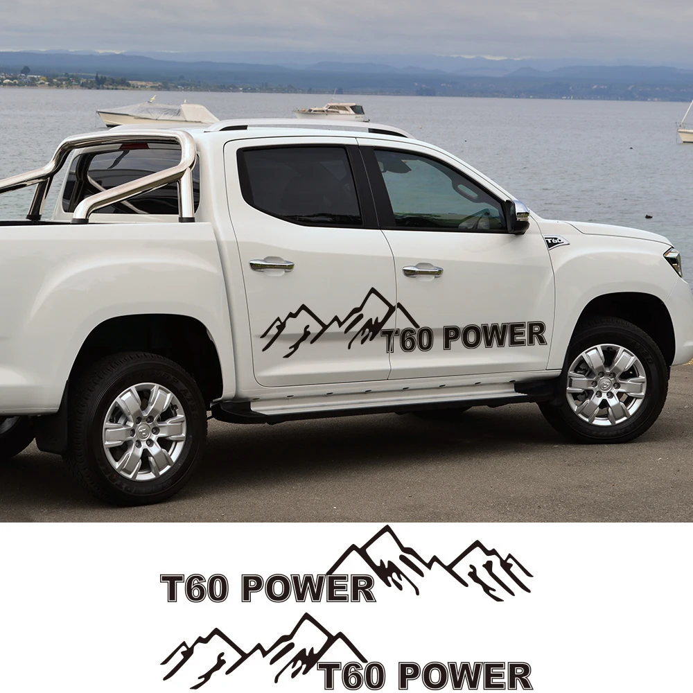 Side Pickup Stickers Door ddmysmile For Maxus T60 Power Truck Decor Covers Car Graphics Mountain Vinyl Decals Auto Tuning Accessories Smile