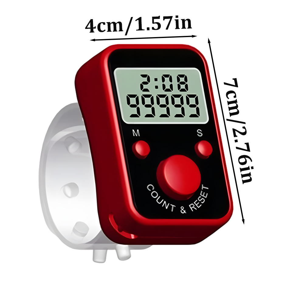 Finger Counter Luminous Finger Ring Electric Digital Display Tally Counter StitchsMarker Sewing Weave BuddhasPray Soccer