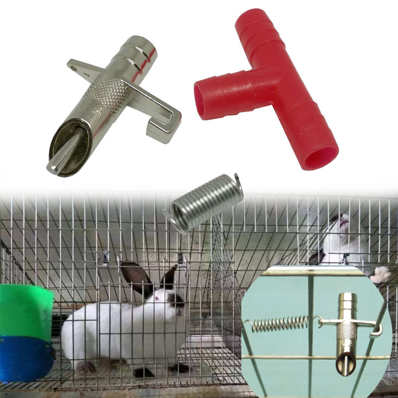 1~10PCS Rabbit Nipple Drinker Automatic Waterer Drinking Fountains Pet Bunny Mouse Rodents Rabbit Animal Feeding Tools