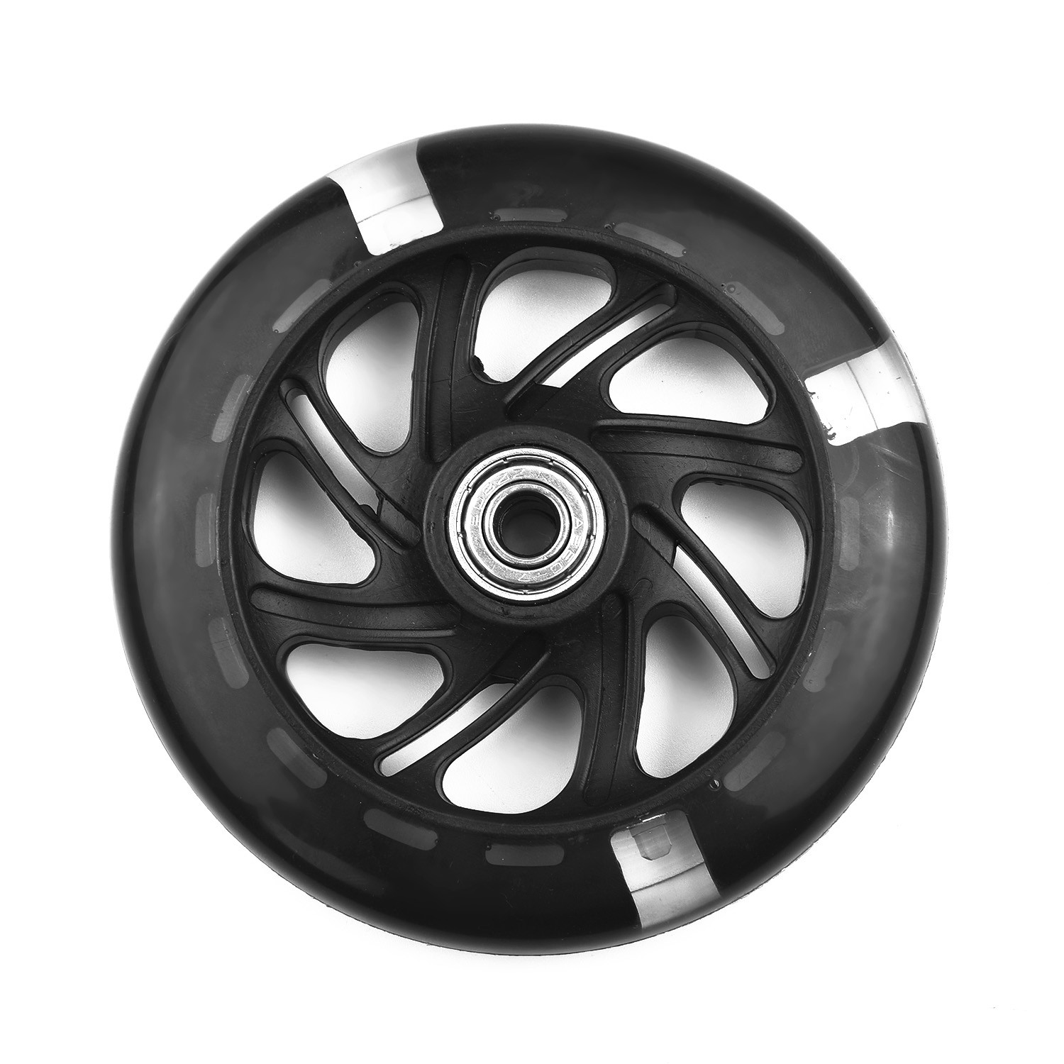 12x2cm E-Scooter LED Wheel Flashing Lights Back Rear ABED-7 Bearings Skate Wheels For Scooter Mini Replacement Accessories